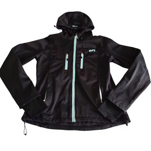 2117 Of Sweden Hooded Black Jacket Womens Medium
